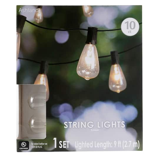 10ct. Edison ST12 Bulb String Lights by Ashland®